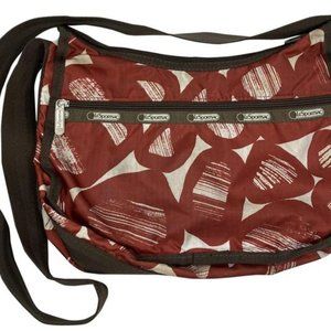 Le Sportsec Red Nylon Crossbody Bag